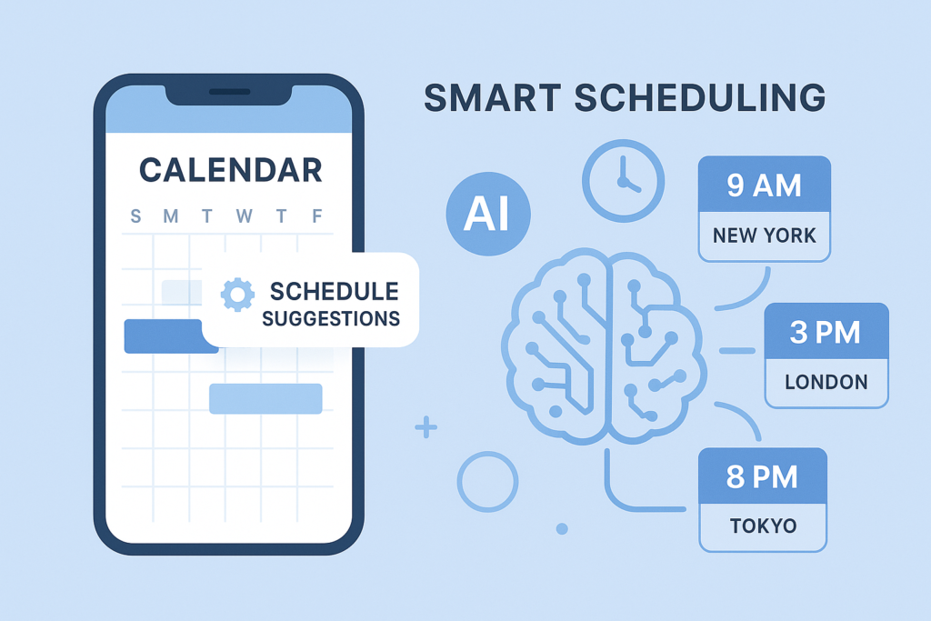 AI scheduling tool optimizing community event timelines