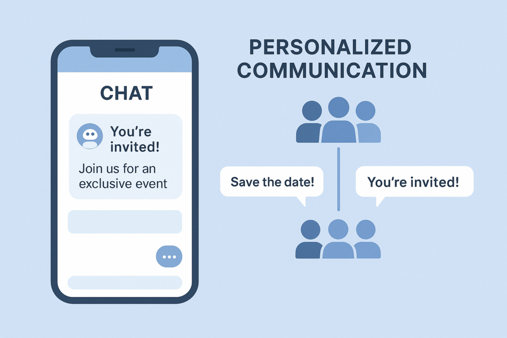 AI personalizing communication to boost event engagement in online communities