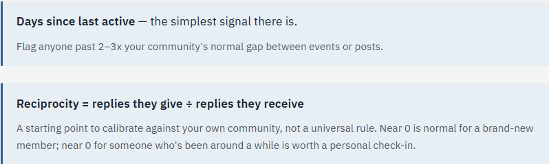 Signals worth tracking